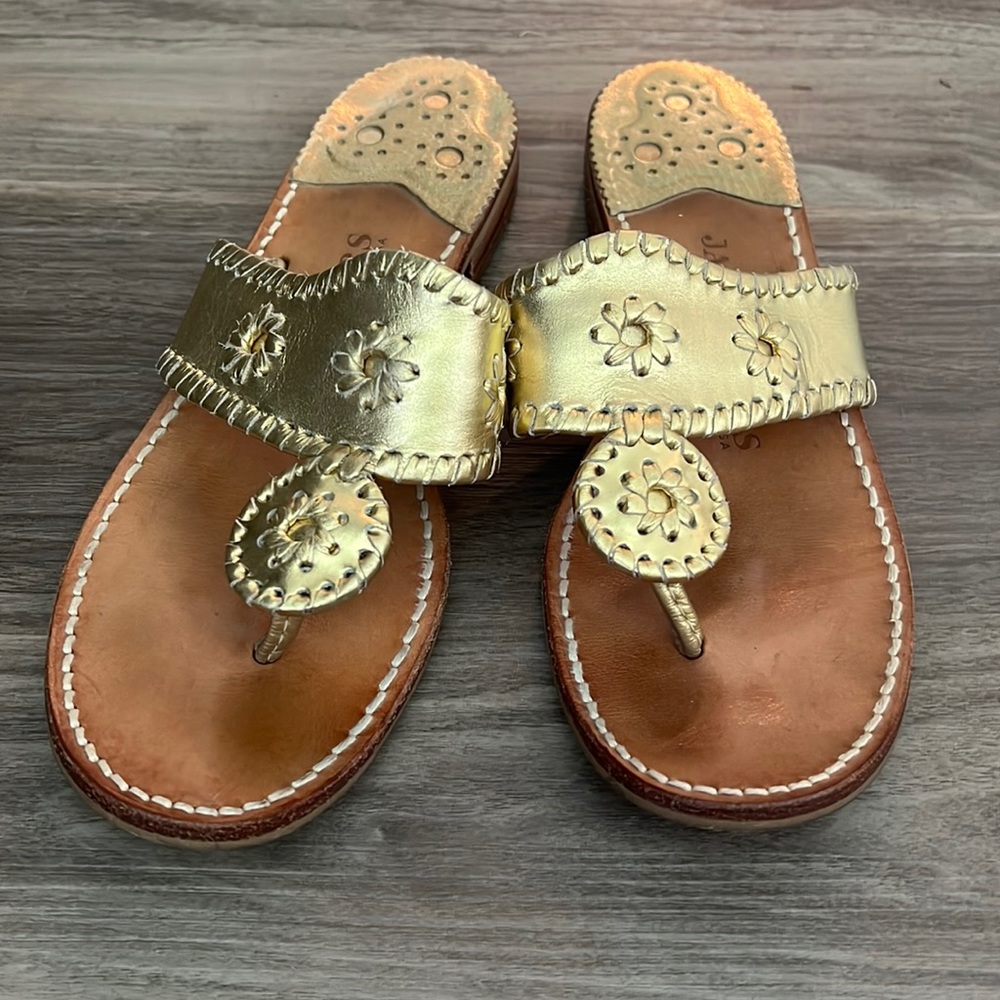 Gold Jack Rogers Sandals